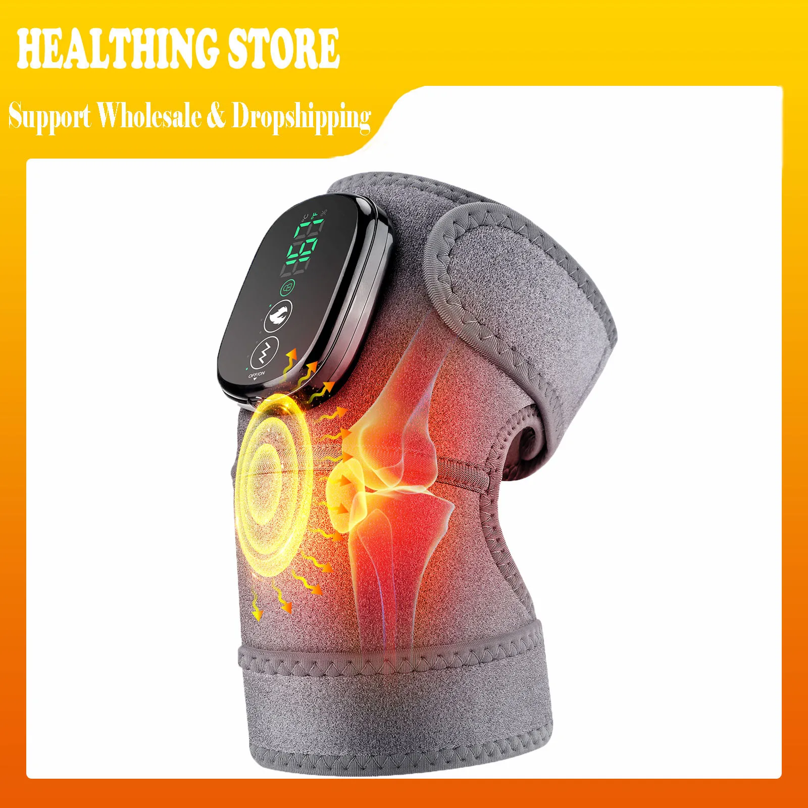 5000mAh Rechargeable Electric Heated Vibration Knee Massager 3-in-1 Touch Screen for Knee Shoulder Elbow Brace Local Shipping
5000mAh Rechargeable Electric Heated Vibration Knee Massager 3-in-1 Touch Screen for Knee Shoulder Elbow Brace Local Shipping