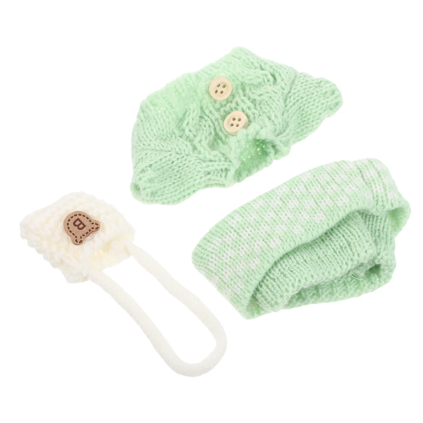 1Set Knitted Sweater Hat Bag Outfit for 17Cm Winter Coat Cute Stuffed Animal Clothing Dollhouse Decoration Christmas
1Set Knitted Sweater Hat Bag Outfit for 17Cm Winter Coat Cute Stuffed Animal Clothing Dollhouse Decoration Christmas