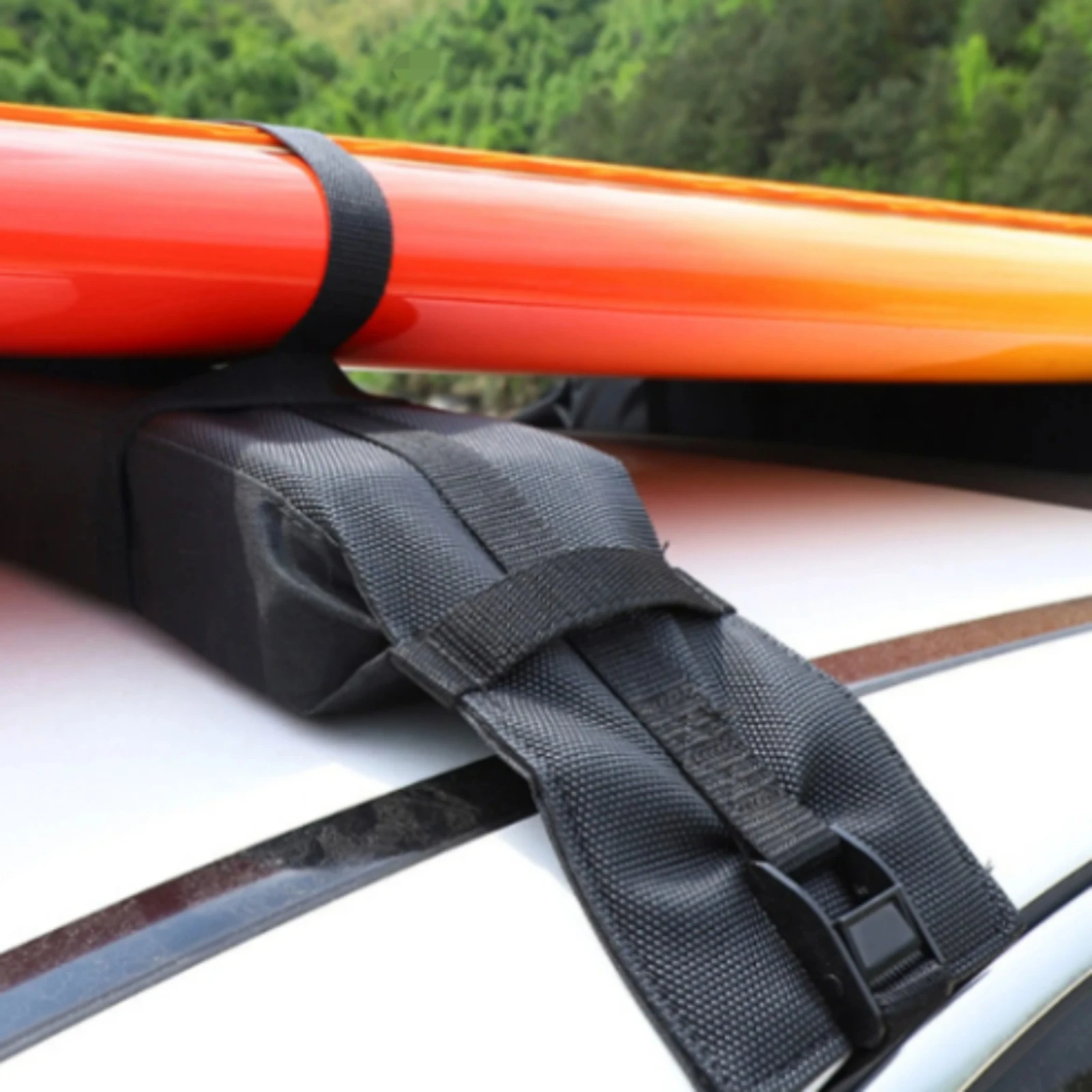 Kayak Roof Carrier Secure Straps SUP Roof Carrier Foam Tie down Pad Universal Fit Vehicle Gear Folding Design for Road Journey
Kayak Roof Carrier Secure Straps SUP Roof Carrier Foam Tie down Pad Universal Fit Vehicle Gear Folding Design for Road Journey