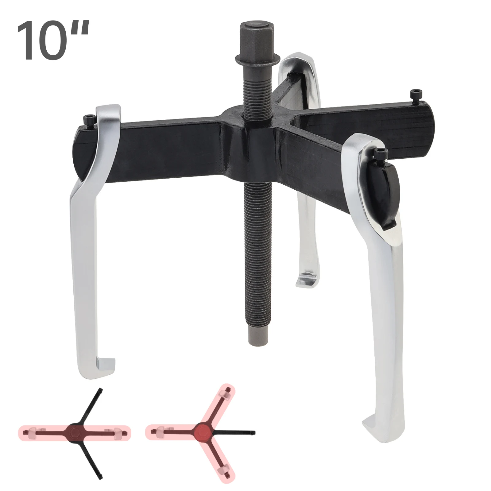 10inch 3 Claws 2 Claws Multifunctional Puller for Pulley Disassembly / Bearing Maintenance with Anti Detachment Steel Nails
10inch 3 Claws 2 Claws Multifunctional Puller for Pulley Disassembly / Bearing Maintenance with Anti Detachment Steel Nails