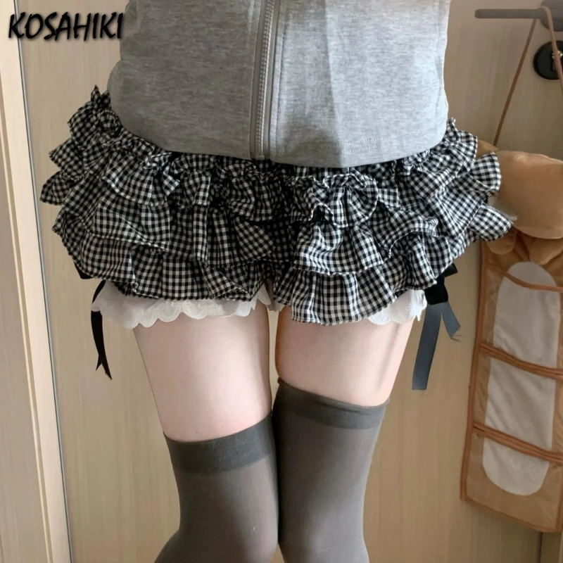 Японские мини-кружевные лоскутные юбки Kawaii, женские юбки JK Jupe, милая клетчатая юбка с бантом, 2025 Y2k, эстетичная высокая талия, с рюшами Faldas
Японские мини-кружевные лоскутные юбки Kawaii, женские юбки JK Jupe, милая клетчатая юбка с бантом, 2025 Y2k, эстетичная высокая талия, с рюшами Faldas