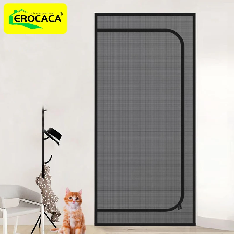 EROCACA Black Thickened Pet Resistant Mesh Screen Door for Living Room Kitchen Dog Cat Scratch Proof Screen with Zipper Closure
EROCACA Black Thickened Pet Resistant Mesh Screen Door for Living Room Kitchen Dog Cat Scratch Proof Screen with Zipper Closure