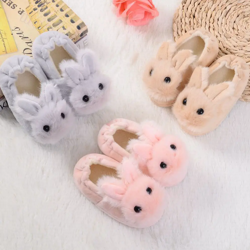 1Pair Warm Nonslip Cotton Slippers Rabbit Shape Size 13 14 Winter Children Household Slippers Kids Toe Protection Anti Skid
1Pair Warm Nonslip Cotton Slippers Rabbit Shape Size 13 14 Winter Children Household Slippers Kids Toe Protection Anti Skid