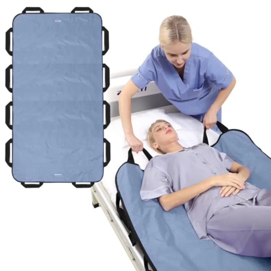 Bed Positioning Pad with Reinforced Handles 63" x 40" Washable Patient Transfer Slide Sheet for Body Lifting Turning Reposition
Bed Positioning Pad with Reinforced Handles 63" x 40" Washable Patient Transfer Slide Sheet for Body Lifting Turning Reposition
