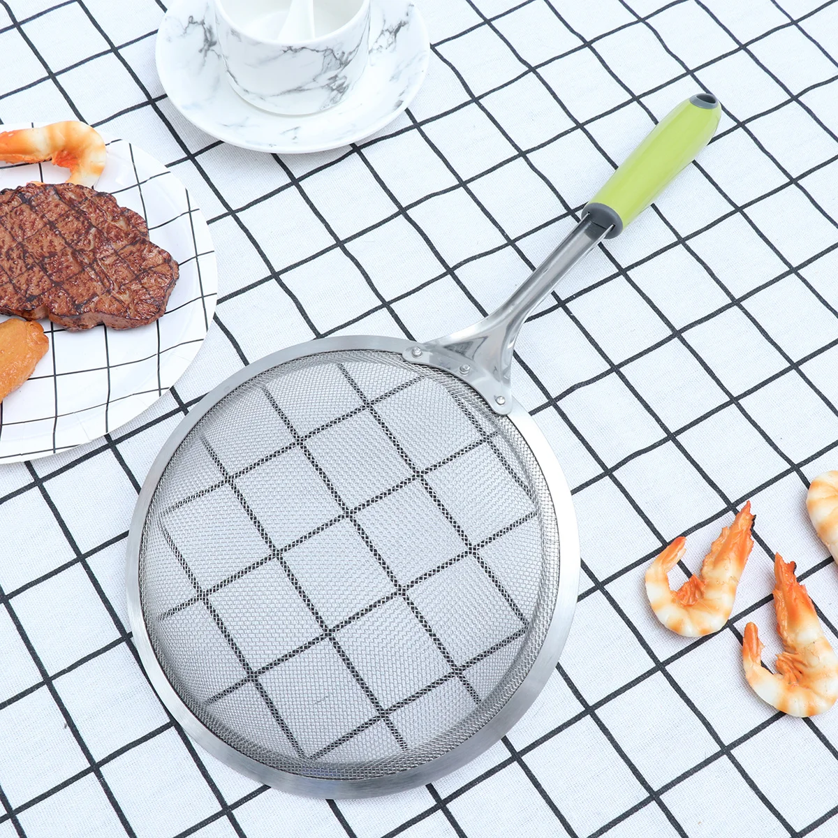 Stainless Steel Long Handle Green Fried Hot Pot Skimmer Strainer For Kitchen Oil Water Separation Noodles French Fries
Stainless Steel Long Handle Green Fried Hot Pot Skimmer Strainer For Kitchen Oil Water Separation Noodles French Fries