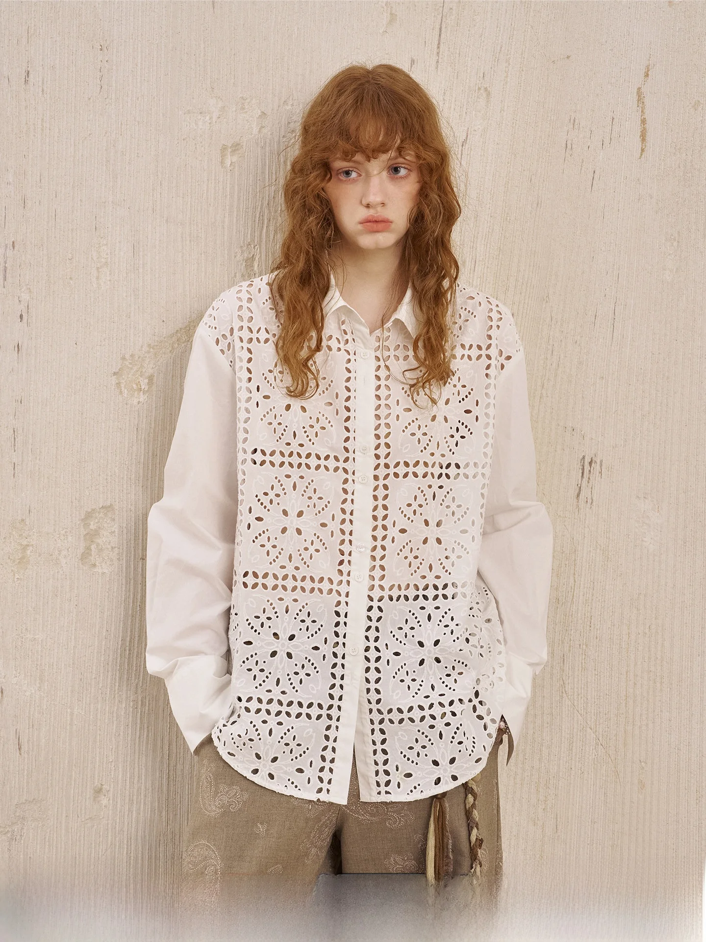 DIDDI MODA Lace Splice Thin Hollow Long Sve irt Princ Sle Pure Cotton Early Autumn New White Women's Ne Open...
DIDDI MODA Lace Splice Thin Hollow Long Sve irt Princ Sle Pure Cotton Early Autumn New White Women's Ne Open...