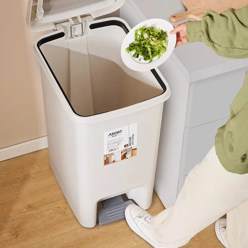 Large Capacity Foot Pedal Trash Can with Lid for Kitchen Bathroom Living Room Toilet Home Use Simple Style Plastic Garbage Can
Large Capacity Foot Pedal Trash Can with Lid for Kitchen Bathroom Living Room Toilet Home Use Simple Style Plastic Garbage Can