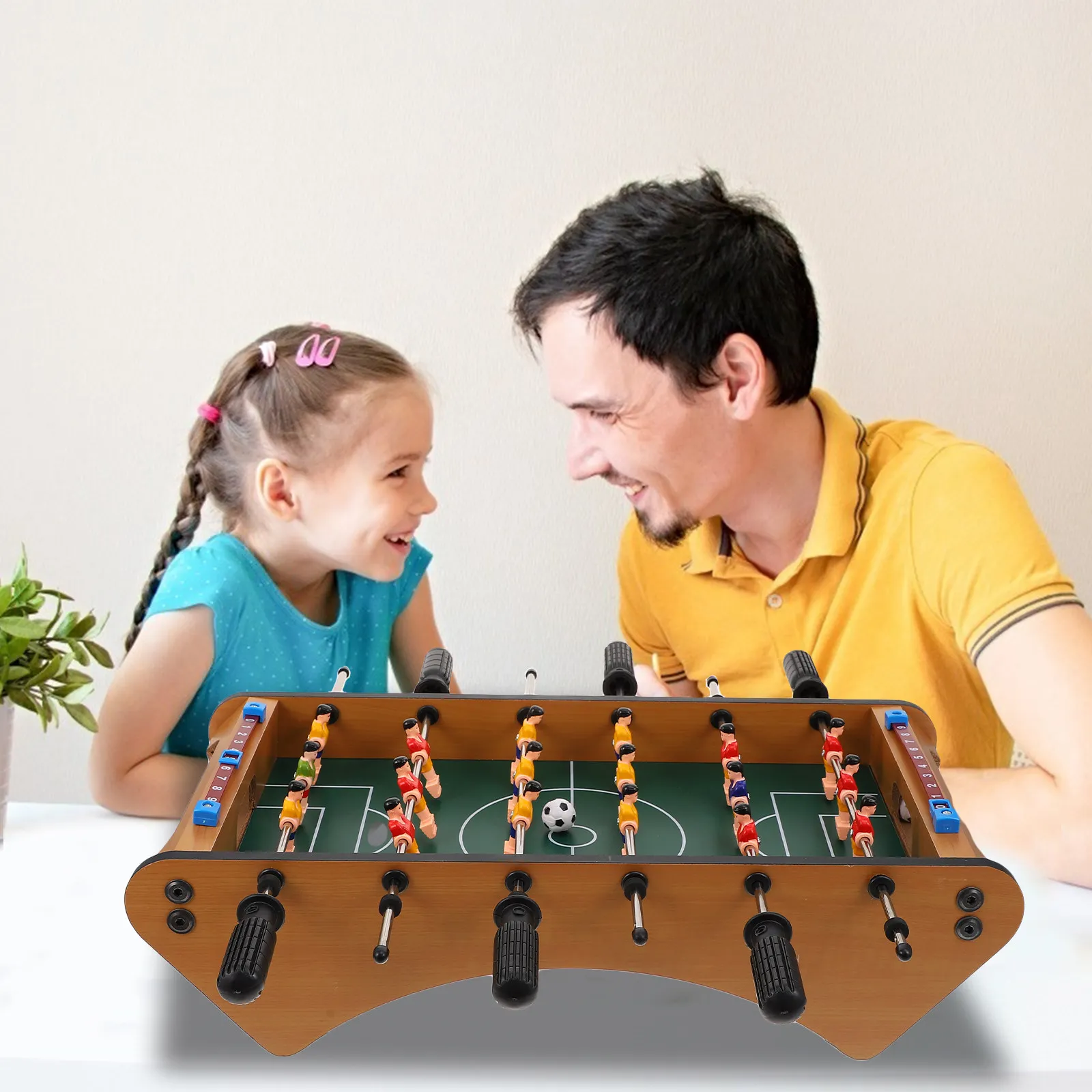 1Pcs Interactive Parent-Child Desktop Football Game Compact Funny Soccer Game for Kids Hand-Eye Coordination Development
1Pcs Interactive Parent-Child Desktop Football Game Compact Funny Soccer Game for Kids Hand-Eye Coordination Development