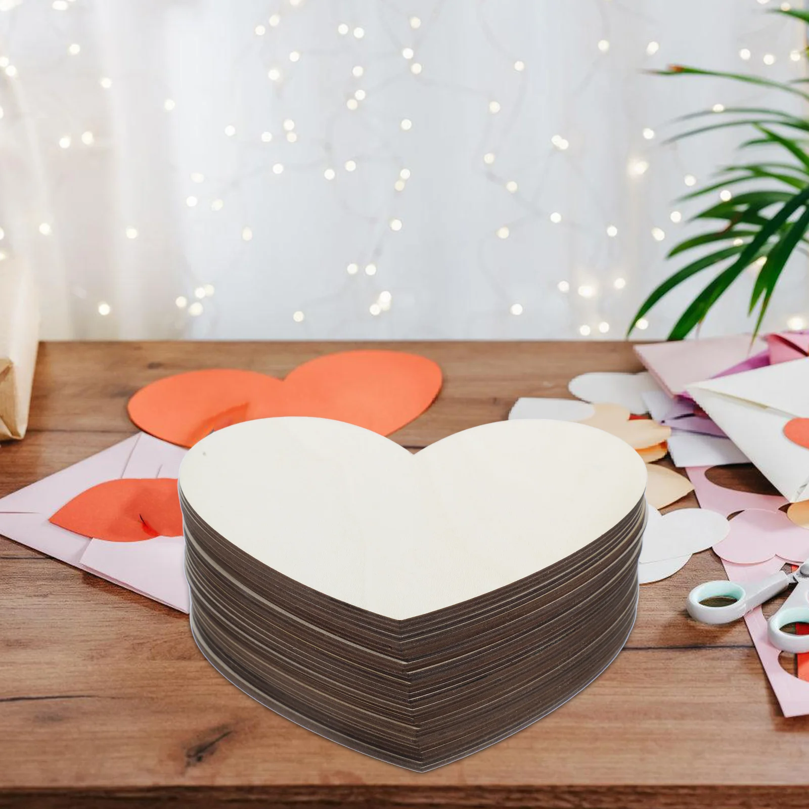 30pcs Heart Shaped Wood Chips Blank Wooden Hearts Decor Craft Supplies Smooth Finish Valentines Day Wedding Decorations
30pcs Heart Shaped Wood Chips Blank Wooden Hearts Decor Craft Supplies Smooth Finish Valentines Day Wedding Decorations