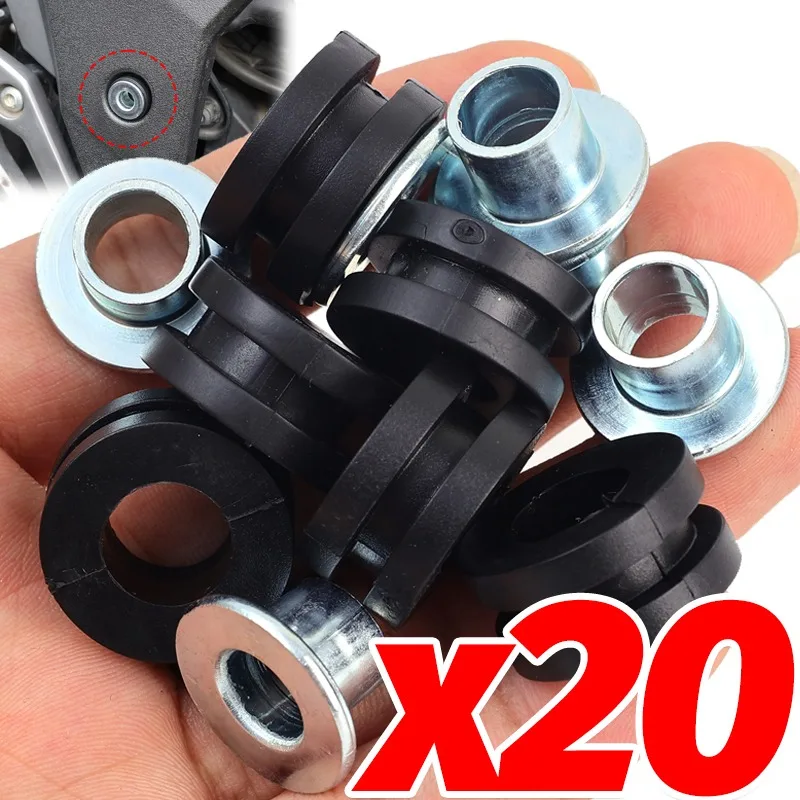 M6/M10 Motorcycle Rubber Grommets Fairing Windshield Vibration Damping Pad Buffer Spacer Washer for Honda Yamaha Kawasaki Parts
M6/M10 Motorcycle Rubber Grommets Fairing Windshield Vibration Damping Pad Buffer Spacer Washer for Honda Yamaha Kawasaki Parts