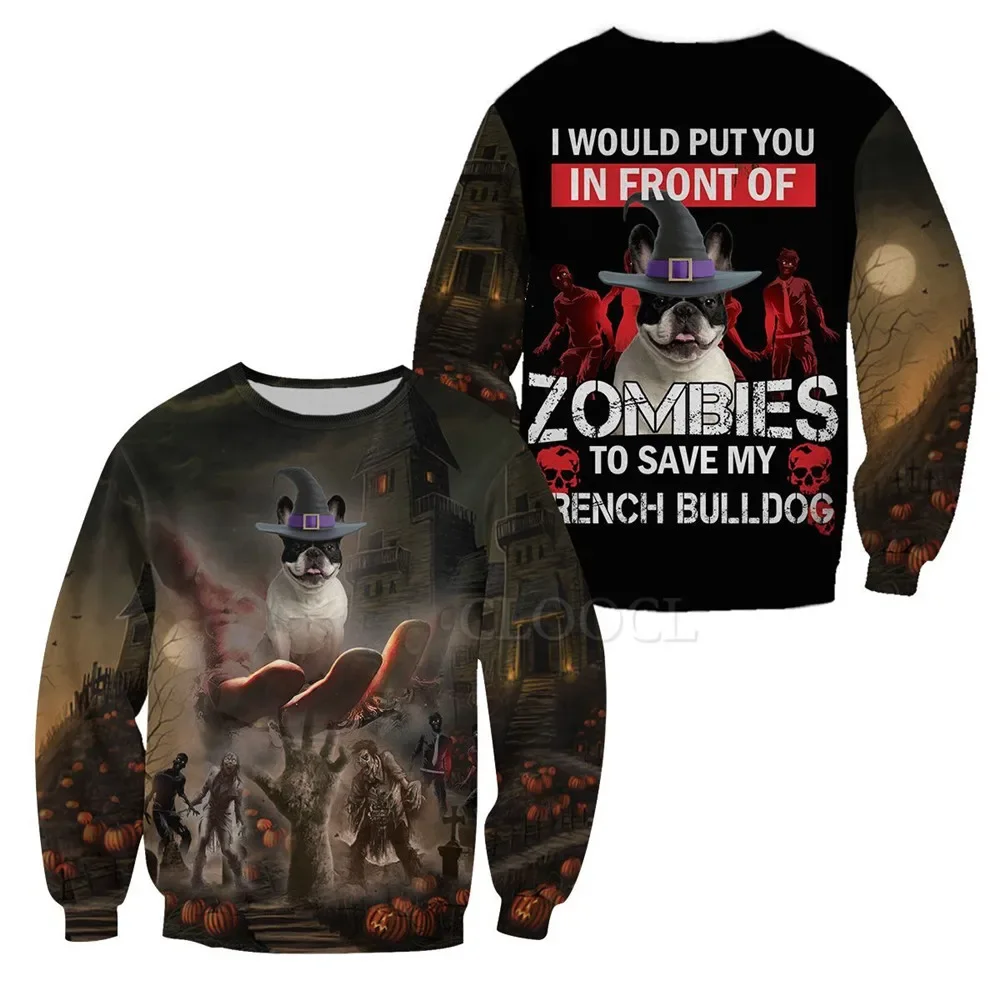 HX Halloween Sweatshirts 3D Graphic Halloween Bulldog And Zombie Casual Pullovers Harajuku Tops Men Clothing
HX Halloween Sweatshirts 3D Graphic Halloween Bulldog And Zombie Casual Pullovers Harajuku Tops Men Clothing
