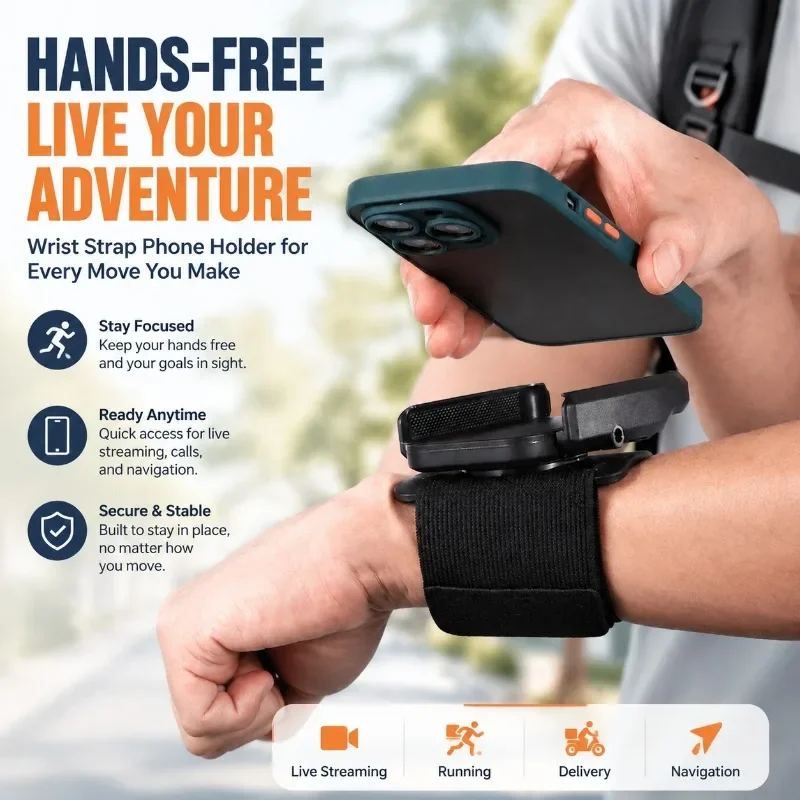 Wrist Mount Phone Holder Anti Drop Hand Bracket for Live Broadcast Outdoor Walking Sports Running Driving Navigation Portable
Wrist Mount Phone Holder Anti Drop Hand Bracket for Live Broadcast Outdoor Walking Sports Running Driving Navigation Portable