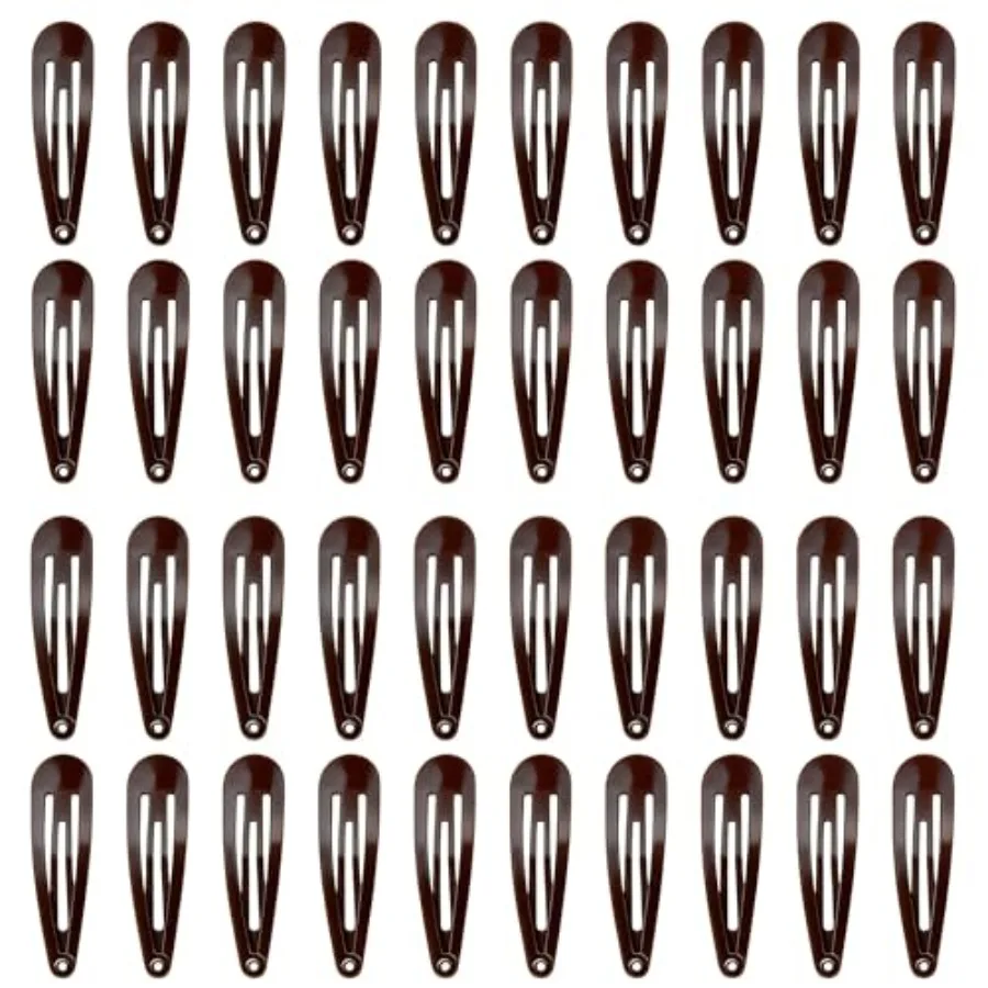 40 Pcs 2 Inch Brown Metal Snap Hair Clips for Women No-Slip, Colorful Hair Barrettes, Hair Accessories
40 Pcs 2 Inch Brown Metal Snap Hair Clips for Women No-Slip, Colorful Hair Barrettes, Hair Accessories
