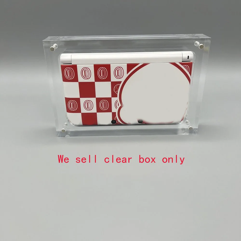 Transparency Acrylic Magnetic Cover Console Storage Box For 3DSLL With Magnetic Cover
Transparency Acrylic Magnetic Cover Console Storage Box For 3DSLL With Magnetic Cover
