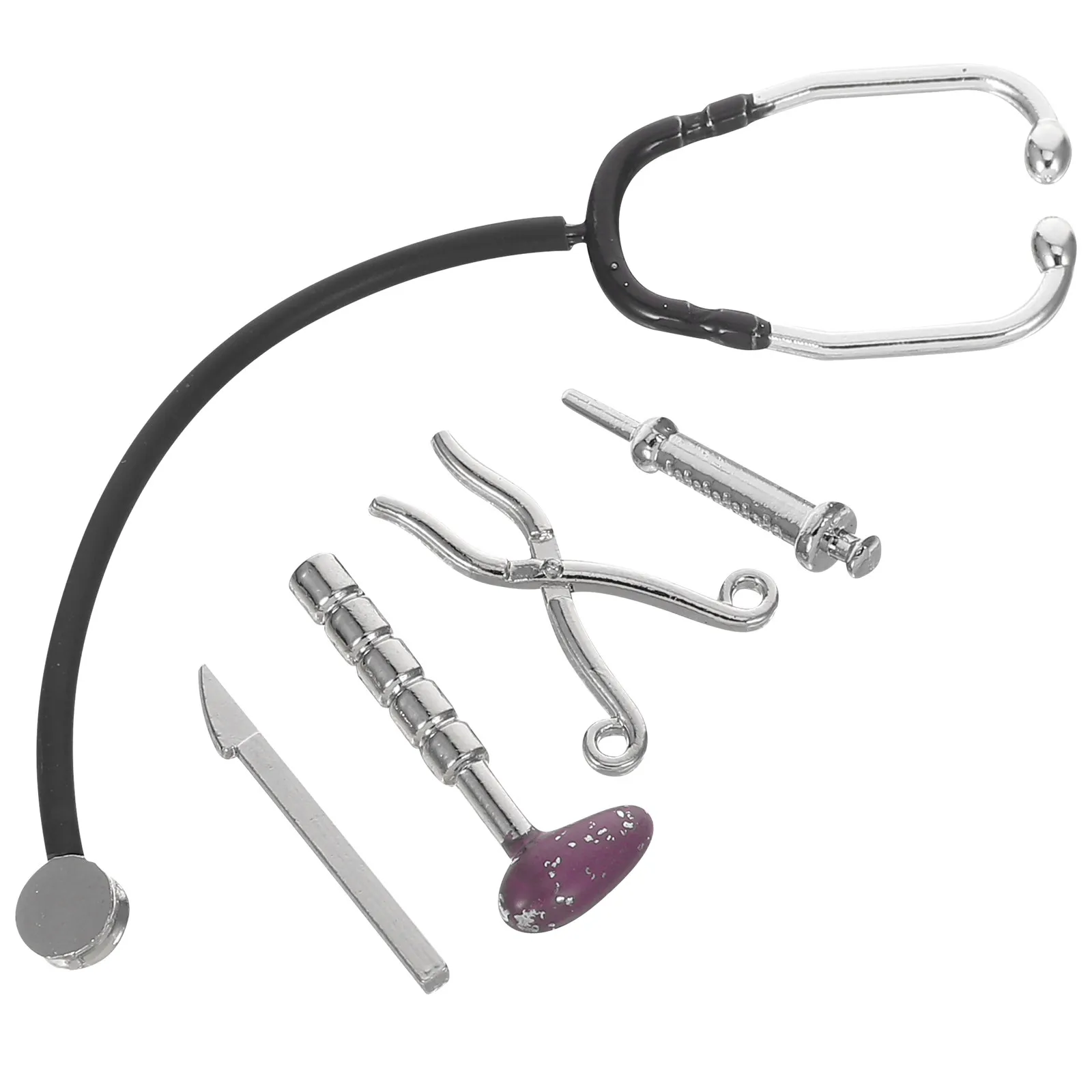 1Set Mini Doctor Tools Set Alloy Stethoscope Syringe for Dollhouse Decoration Miniature House Accessory Educational Pretend Play
1Set Mini Doctor Tools Set Alloy Stethoscope Syringe for Dollhouse Decoration Miniature House Accessory Educational Pretend Play