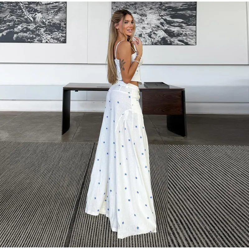Fashion Denim Two-Piece Outfit Women's V-neck Lace Up Button Cropped Jacket Slit Wide Leg Pants 2026 New Lady Casual Streetwear 15 S212e33fa17684ebfb1d3cf40c5910f38i