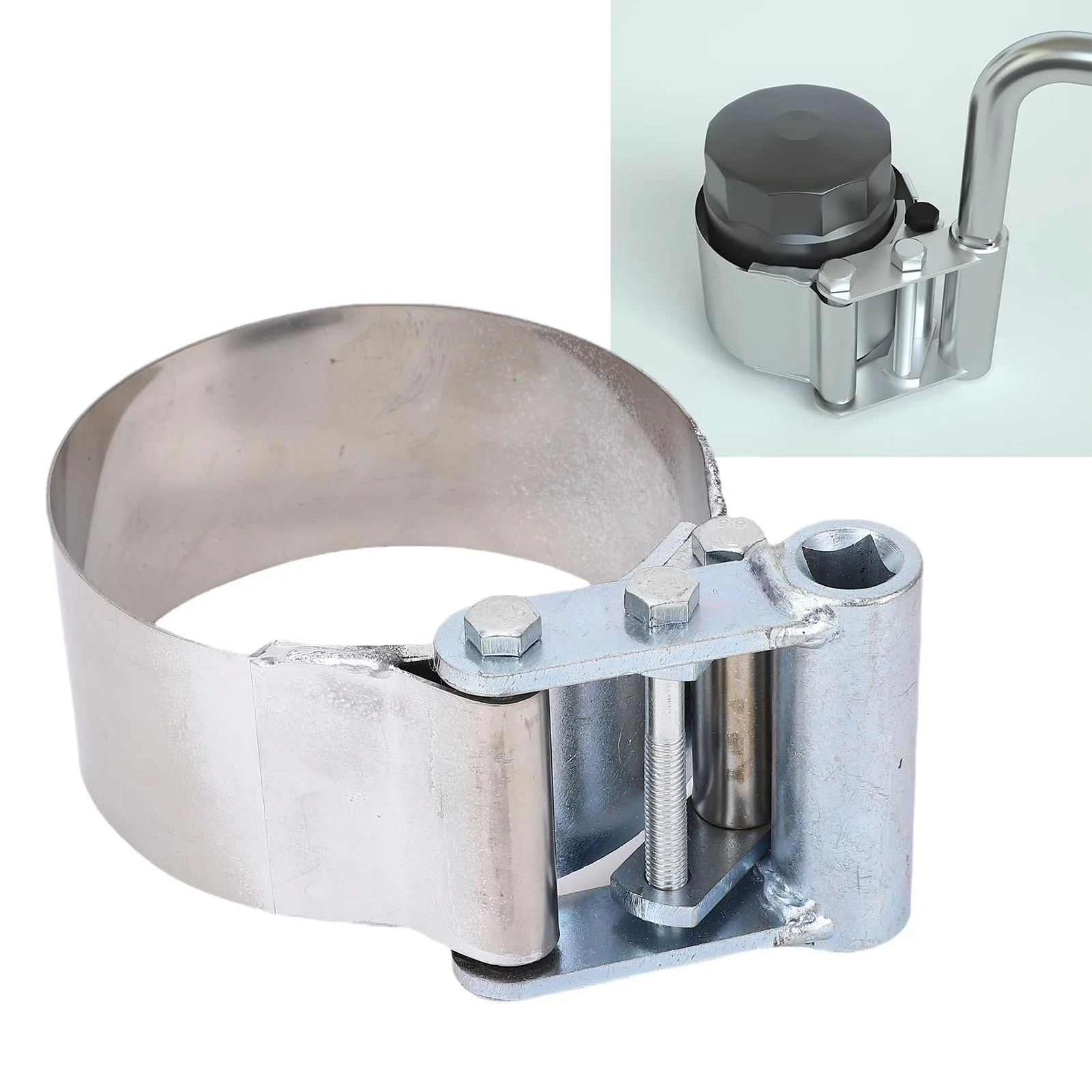 Oil Filter Wrench Heavy Duty 3-3/4 to 4-1/2 Inch with 1/2 Inch Drive Stainless Steel Air Dryer Oil Filter Removal Tool
Oil Filter Wrench Heavy Duty 3-3/4 to 4-1/2 Inch with 1/2 Inch Drive Stainless Steel Air Dryer Oil Filter Removal Tool