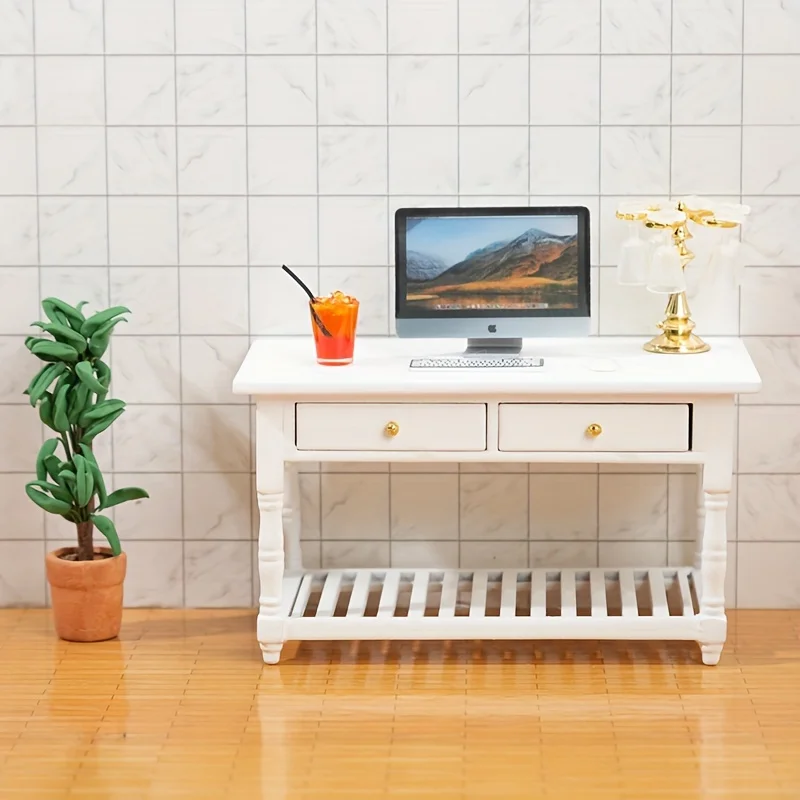 1pc Dollhouse Mini White Storage Cabinet Desk with Drawers Model Miniature Wooden Table with Storage for Dollhouse Decoration
1pc Dollhouse Mini White Storage Cabinet Desk with Drawers Model Miniature Wooden Table with Storage for Dollhouse Decoration