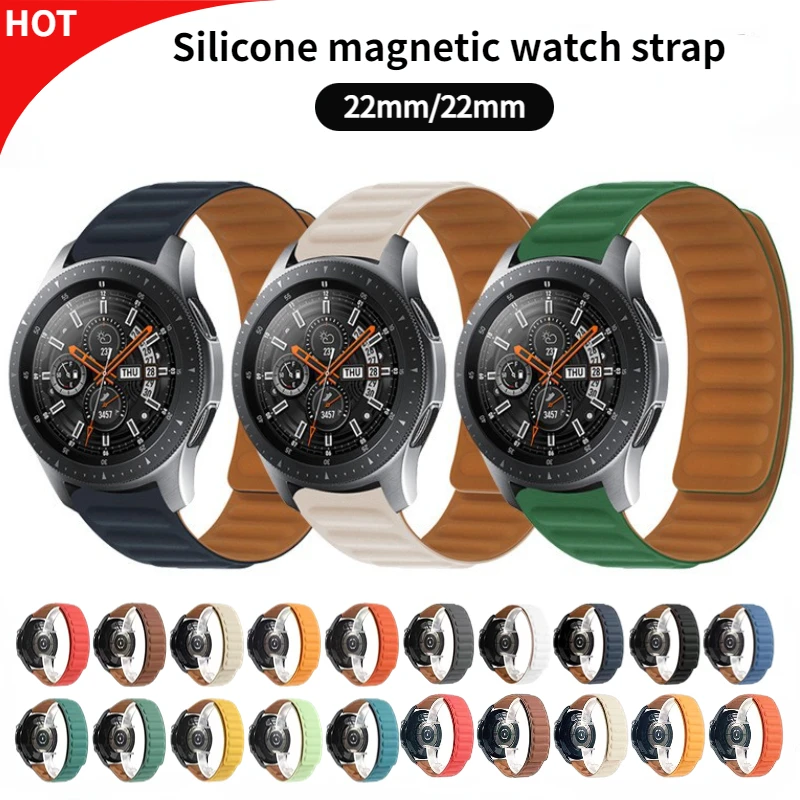Ремешок силиконовый для Samsung Galaxy watch 3 4 5 Gear S3 Frontier Amazfit GTR, сменный Магнитный браслет для Huawei watch GT/2 3 Pro
Ремешок силиконовый для Samsung Galaxy watch 3 4 5 Gear S3 Frontier Amazfit GTR, сменный Магнитный браслет для Huawei watch GT/2 3 Pro