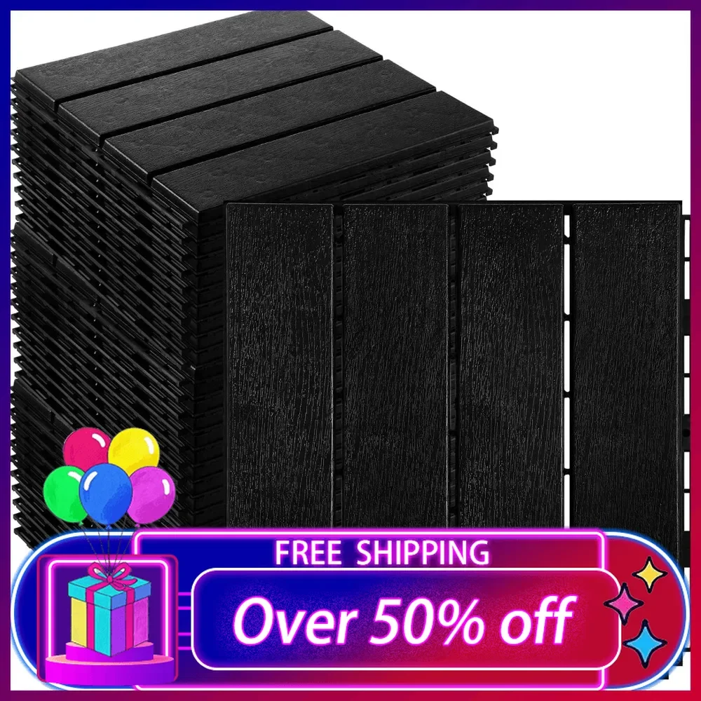 48 Pcs Plastic Interlocking Deck Tiles 12 x 12 Inch Patio Deck Tiles Waterproof Outdoor Flooring Composite Floor Decking Tiles
48 Pcs Plastic Interlocking Deck Tiles 12 x 12 Inch Patio Deck Tiles Waterproof Outdoor Flooring Composite Floor Decking Tiles