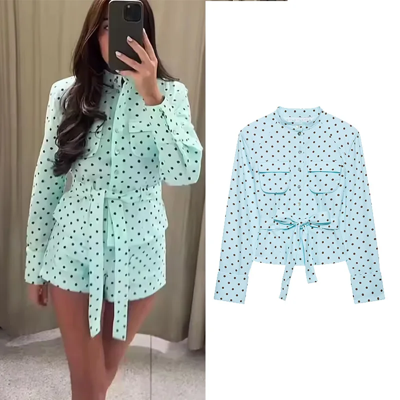 Women's Polka Dot Jacket New 2026 Spring Autumn Casual Women O-Neck Long Sleeve Pockets Shirts Style Coat Fashion Lady Outerwear
Women's Polka Dot Jacket New 2026 Spring Autumn Casual Women O-Neck Long Sleeve Pockets Shirts Style Coat Fashion Lady Outerwear