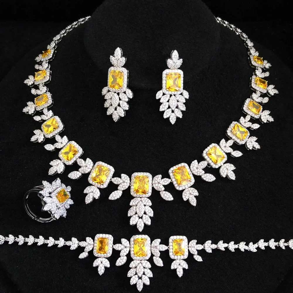 Soramoore Luxury Trend Gorgeous Necklace Earrings Bangle Ring Set African Jewelry Sets For Women Wedding Jewelry Trendy HOT New
Soramoore Luxury Trend Gorgeous Necklace Earrings Bangle Ring Set African Jewelry Sets For Women Wedding Jewelry Trendy HOT New