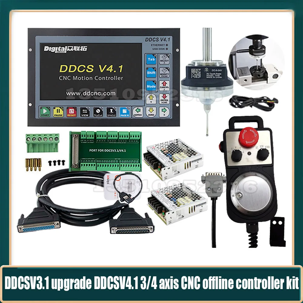 Ddcsv3.1 Upgrade Ddcsv4.1 3-axis 4-axis Cnc Independent Controller + V5 V6 Anti-roll 3d Touch Probe Edge Finder + Hand Wheel Mpg
Ddcsv3.1 Upgrade Ddcsv4.1 3-axis 4-axis Cnc Independent Controller + V5 V6 Anti-roll 3d Touch Probe Edge Finder + Hand Wheel Mpg