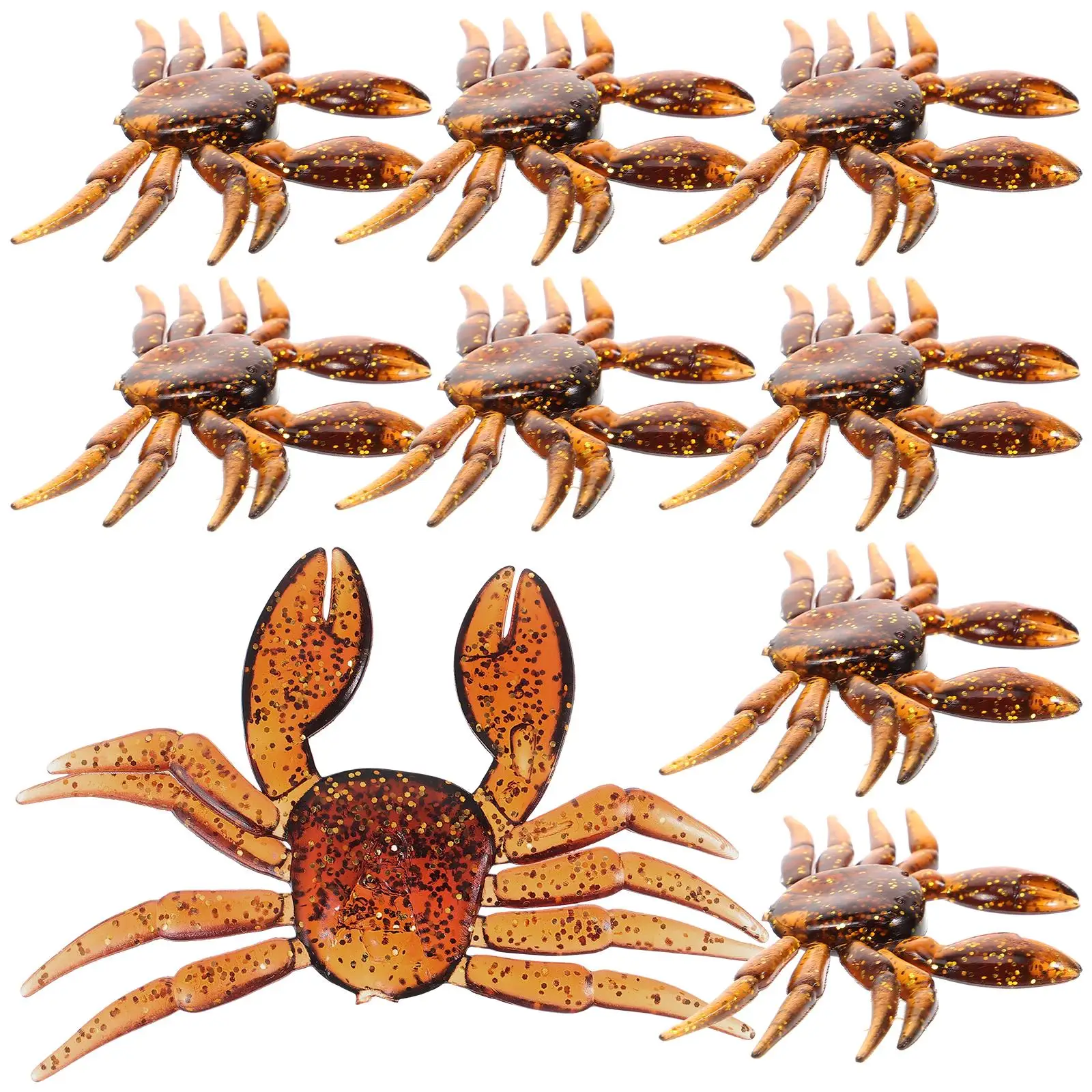 10Pcs Realistic Crab Fishing Lure Soft PVC WearResistant Tackle 3D Design Freshwater Bait Artificial Portable Accessories
10Pcs Realistic Crab Fishing Lure Soft PVC WearResistant Tackle 3D Design Freshwater Bait Artificial Portable Accessories