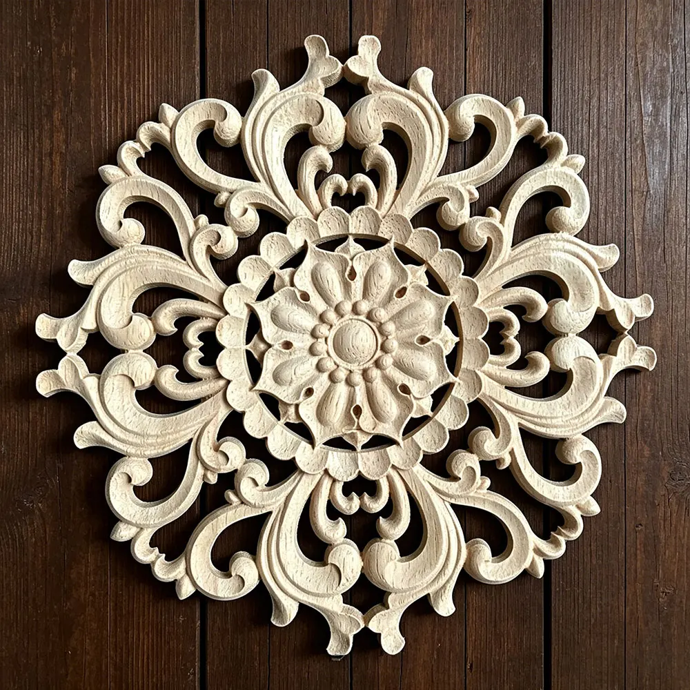 10-24cm Round Wood Carved Corner Onlay Applique Frame Furniture Wall Unpainted for Home Decor Cabinet Door Decoration Crafts
10-24cm Round Wood Carved Corner Onlay Applique Frame Furniture Wall Unpainted for Home Decor Cabinet Door Decoration Crafts