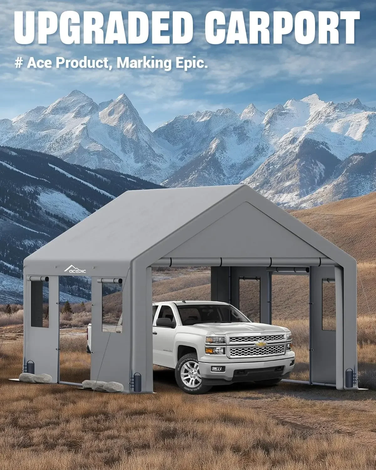 Hot-sellingUpgraded 13x20 Heavy Duty Carport Features Roll up Windows Doors Portable Garage with UV Resistant Waterproof All Sea
Hot-sellingUpgraded 13x20 Heavy Duty Carport Features Roll up Windows Doors Portable Garage with UV Resistant Waterproof All Sea