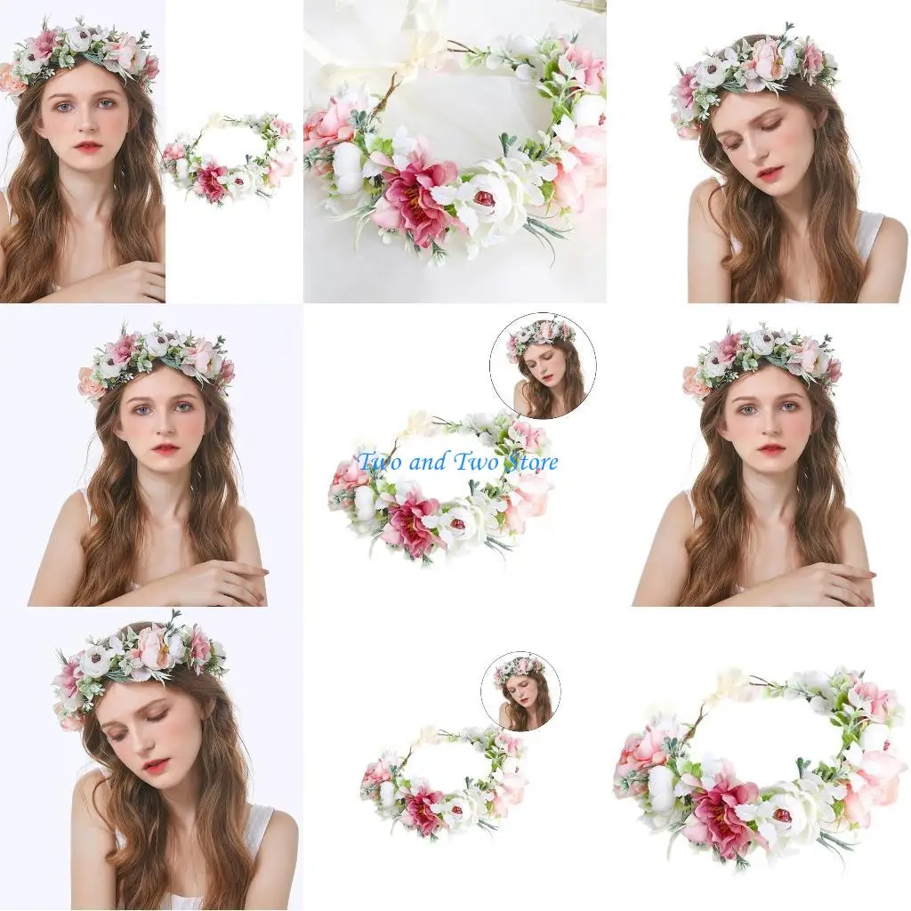 HX6F Flower Hairband for Traveling Taking Photo Colorful Flower Headband for Woman
HX6F Flower Hairband for Traveling Taking Photo Colorful Flower Headband for Woman