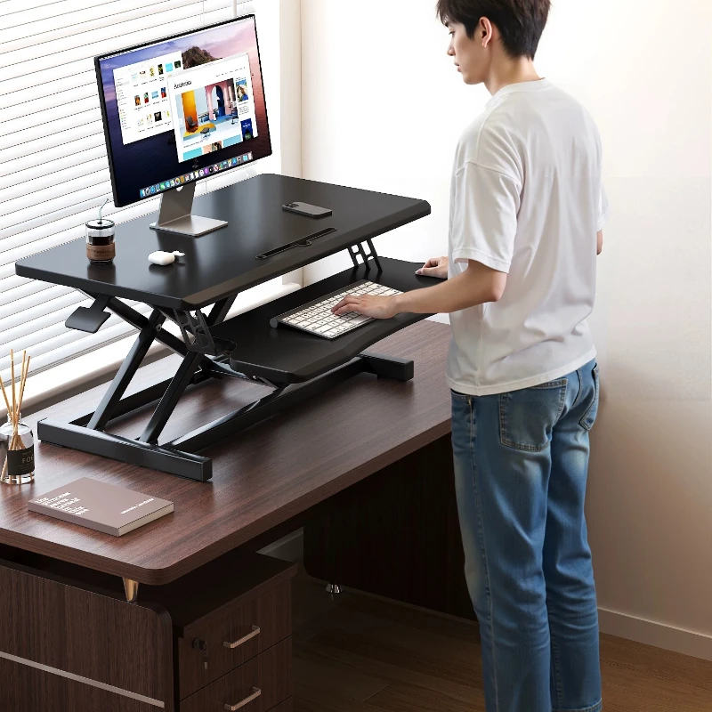 Standing Desk Height Adjustable Workstation 30kg Load Capacity Free Stop X Frame Foldable Laptop Monitor Riser for Office Home
Standing Desk Height Adjustable Workstation 30kg Load Capacity Free Stop X Frame Foldable Laptop Monitor Riser for Office Home