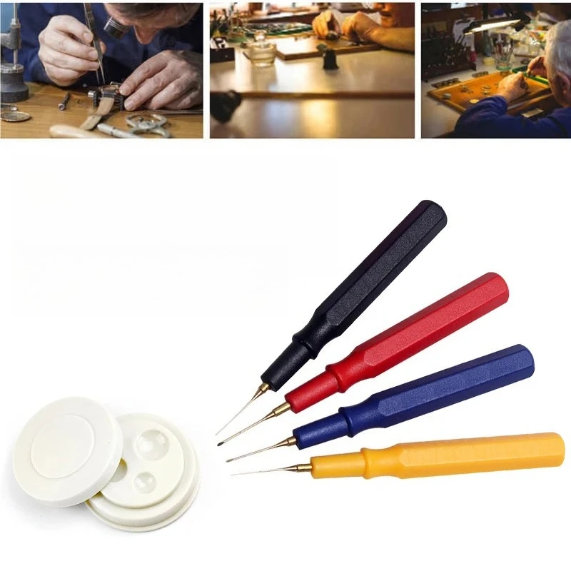 5Pcs Precision Oil Applicator Pen for Jewelry Watch Repair Tool Kit Lubricant Dispenser Maintenance DIY Craft Accessories
5Pcs Precision Oil Applicator Pen for Jewelry Watch Repair Tool Kit Lubricant Dispenser Maintenance DIY Craft Accessories