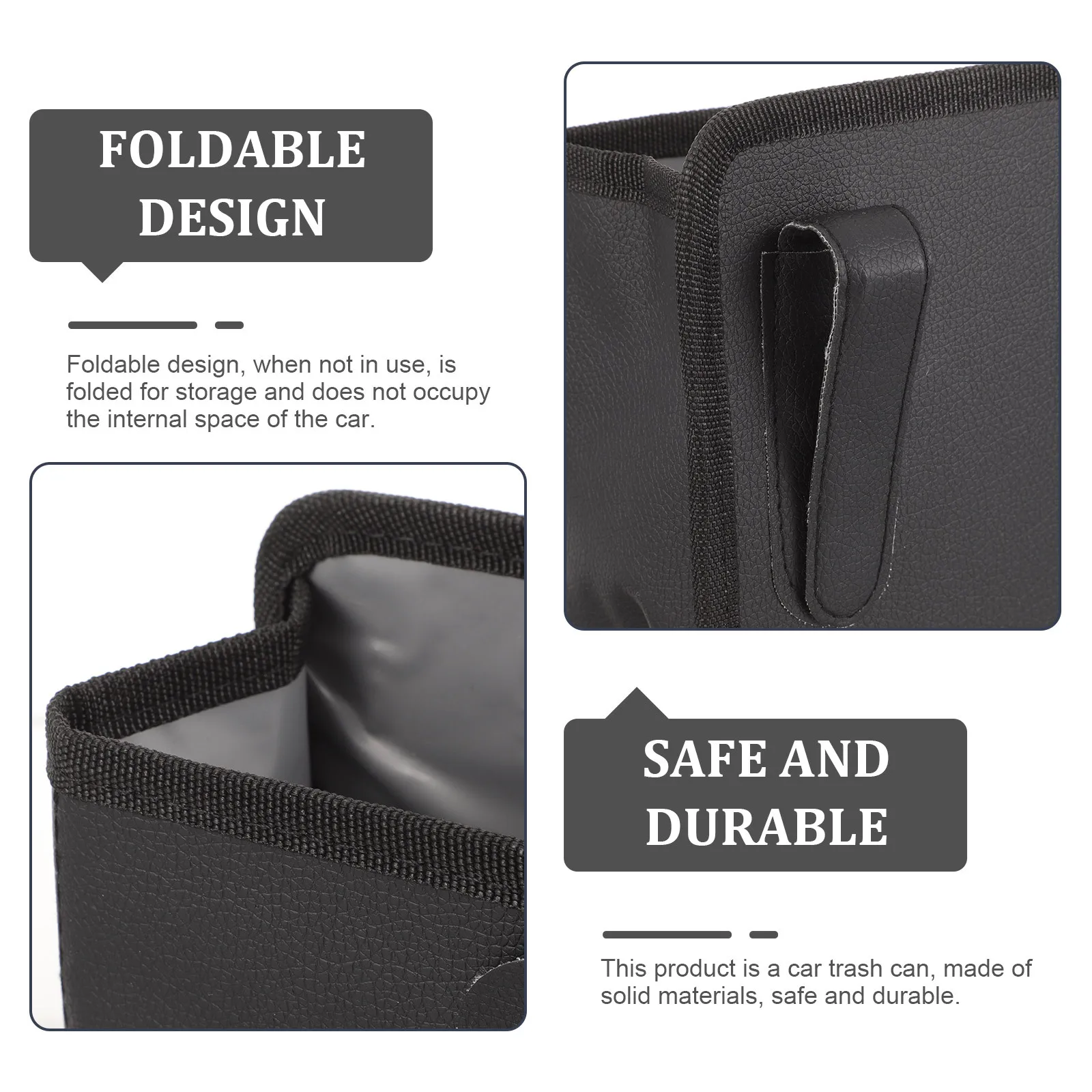 Collapsible Car Trash Can for Door Storage Heavy Duty Portable Auto Garbage Holder for Vehicle Interior Organizer
Collapsible Car Trash Can for Door Storage Heavy Duty Portable Auto Garbage Holder for Vehicle Interior Organizer