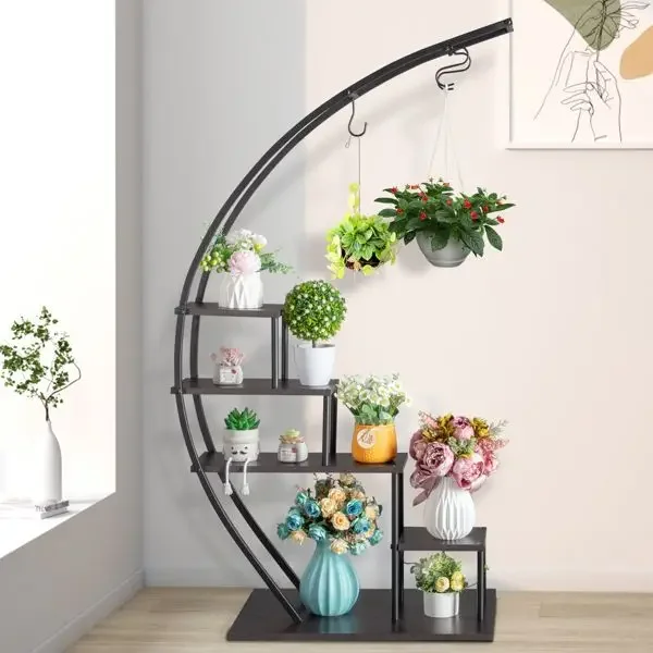 2pcs 5 Layers Semicircle Iron Wood Suitable For Patio Lawn Home Decoration Plant Stand Flower Pot Stand Iron Flower Stand
2pcs 5 Layers Semicircle Iron Wood Suitable For Patio Lawn Home Decoration Plant Stand Flower Pot Stand Iron Flower Stand