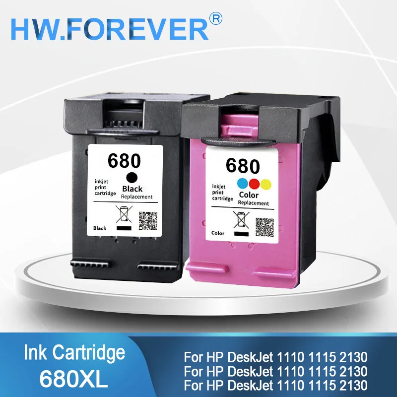 Совместимый чернильный картридж 680 680XL для принтеров HP DeskJet 1110, 1115, 2130, 2135, 3630, Envy 4520, OfficeJet 3830, 4650
Совместимый чернильный картридж 680 680XL для принтеров HP DeskJet 1110, 1115, 2130, 2135, 3630, Envy 4520, OfficeJet 3830, 4650