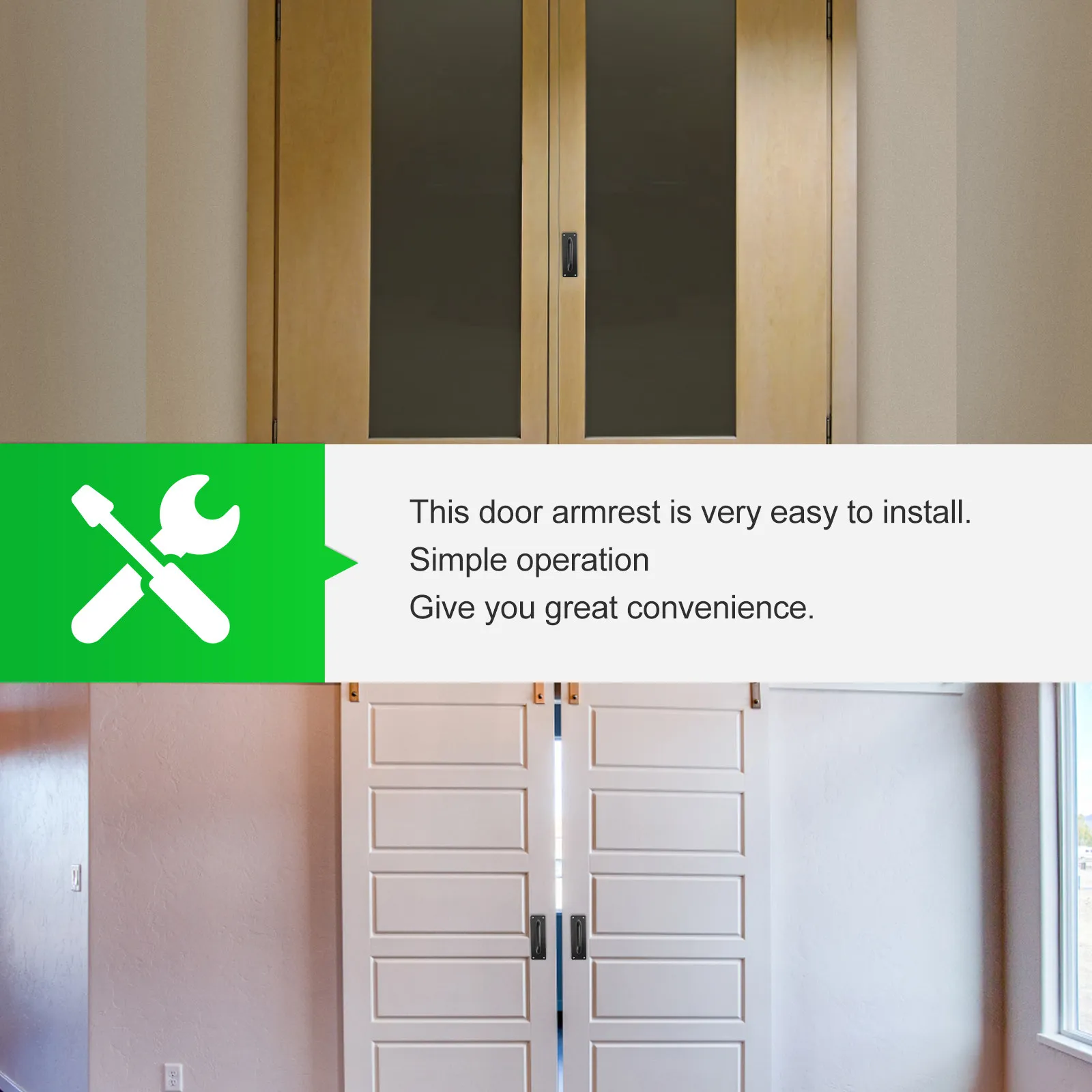 1Pcs Stainless Steel Door Pull Handle Heavy Duty Corrosion Resistant Thick Wear Resistant No Burrs for Interior Exterior Doors
1Pcs Stainless Steel Door Pull Handle Heavy Duty Corrosion Resistant Thick Wear Resistant No Burrs for Interior Exterior Doors