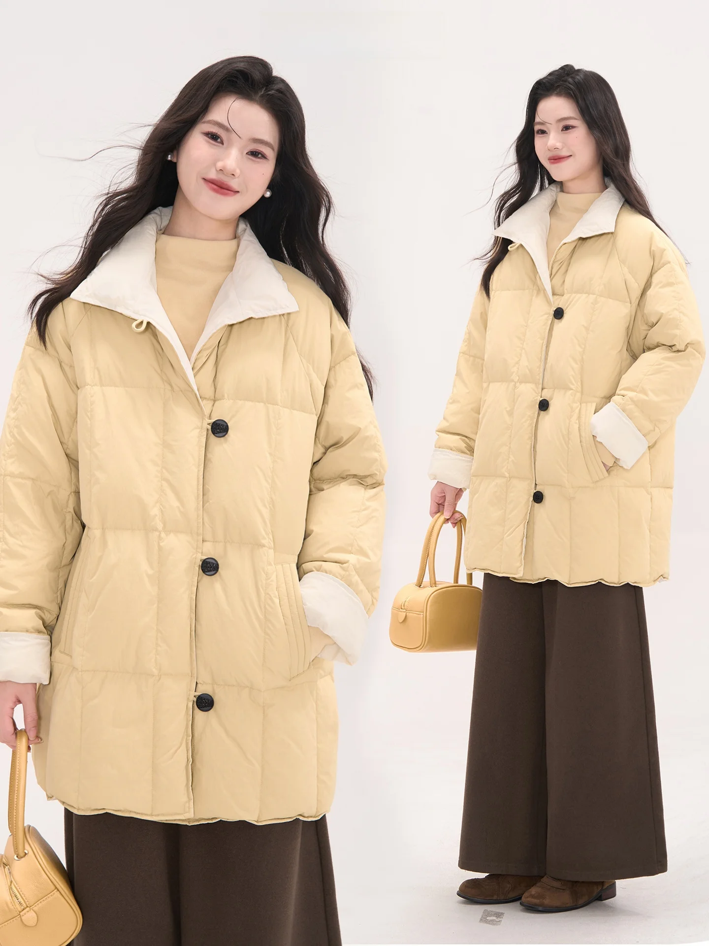 Зимняя повседневная куртка средней длины с контрастными вставками, воротником-стойкой и клетчатым узором, женская верхняя одежда Heme Flower Field Window
Зимняя повседневная куртка средней длины с контрастными вставками, воротником-стойкой и клетчатым узором, женская верхняя одежда Heme Flower Field Window