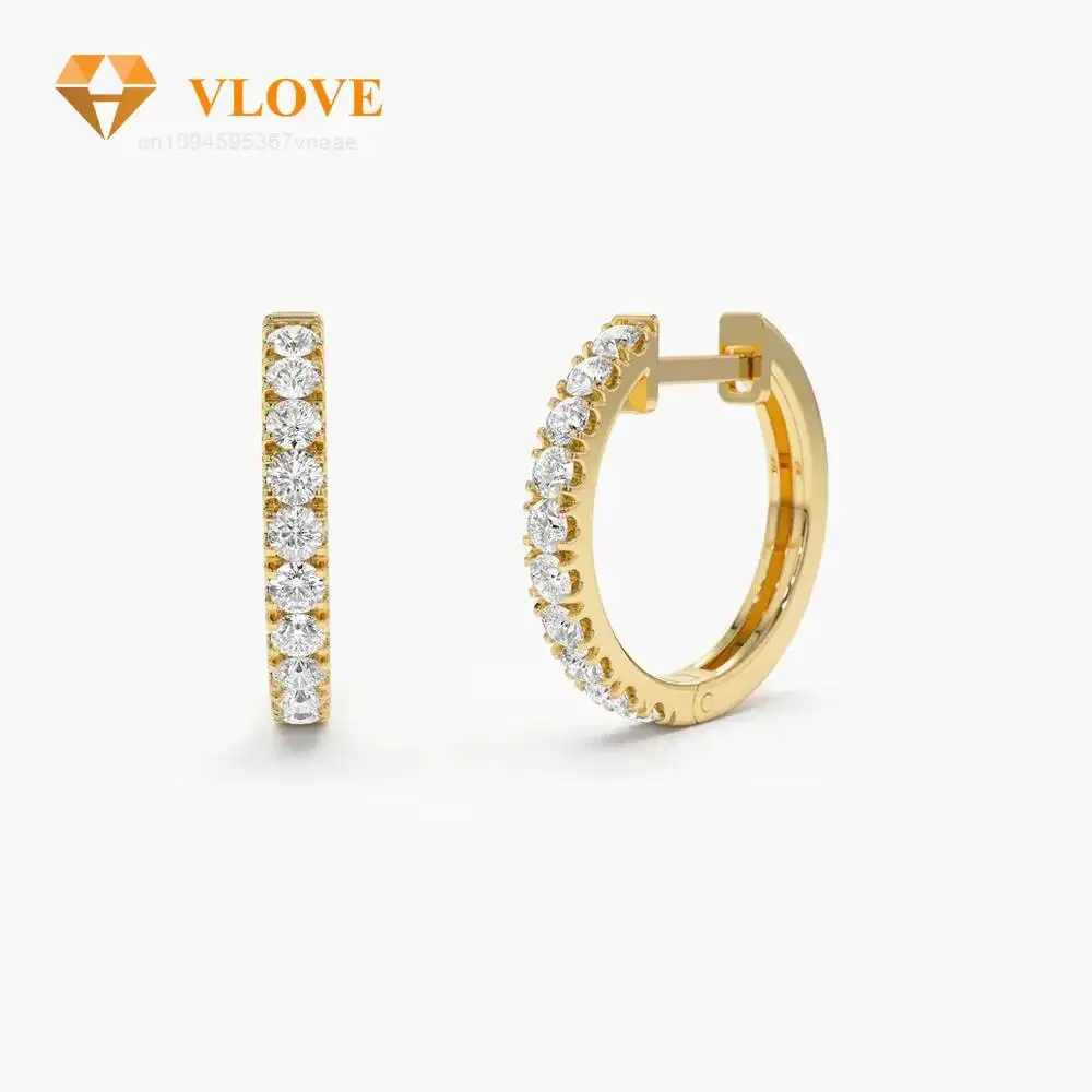 14K Gold Huggie Hoop Earrings with Lab Diamonds 16mm Mini Earrings Classic Style Everyday Studs for Men Women
14K Gold Huggie Hoop Earrings with Lab Diamonds 16mm Mini Earrings Classic Style Everyday Studs for Men Women