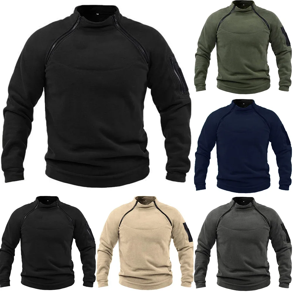 Army Green Jacket Fleece Jacket Autumn And Winter Black Fleece Sweater Dark Gray Pullover Half High Collar Top
Army Green Jacket Fleece Jacket Autumn And Winter Black Fleece Sweater Dark Gray Pullover Half High Collar Top