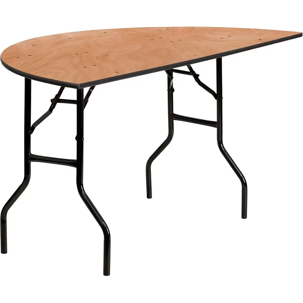 Half-Round Folding Banquet Table with Natural Wooden Top, Portable and Durable
Half-Round Folding Banquet Table with Natural Wooden Top, Portable and Durable