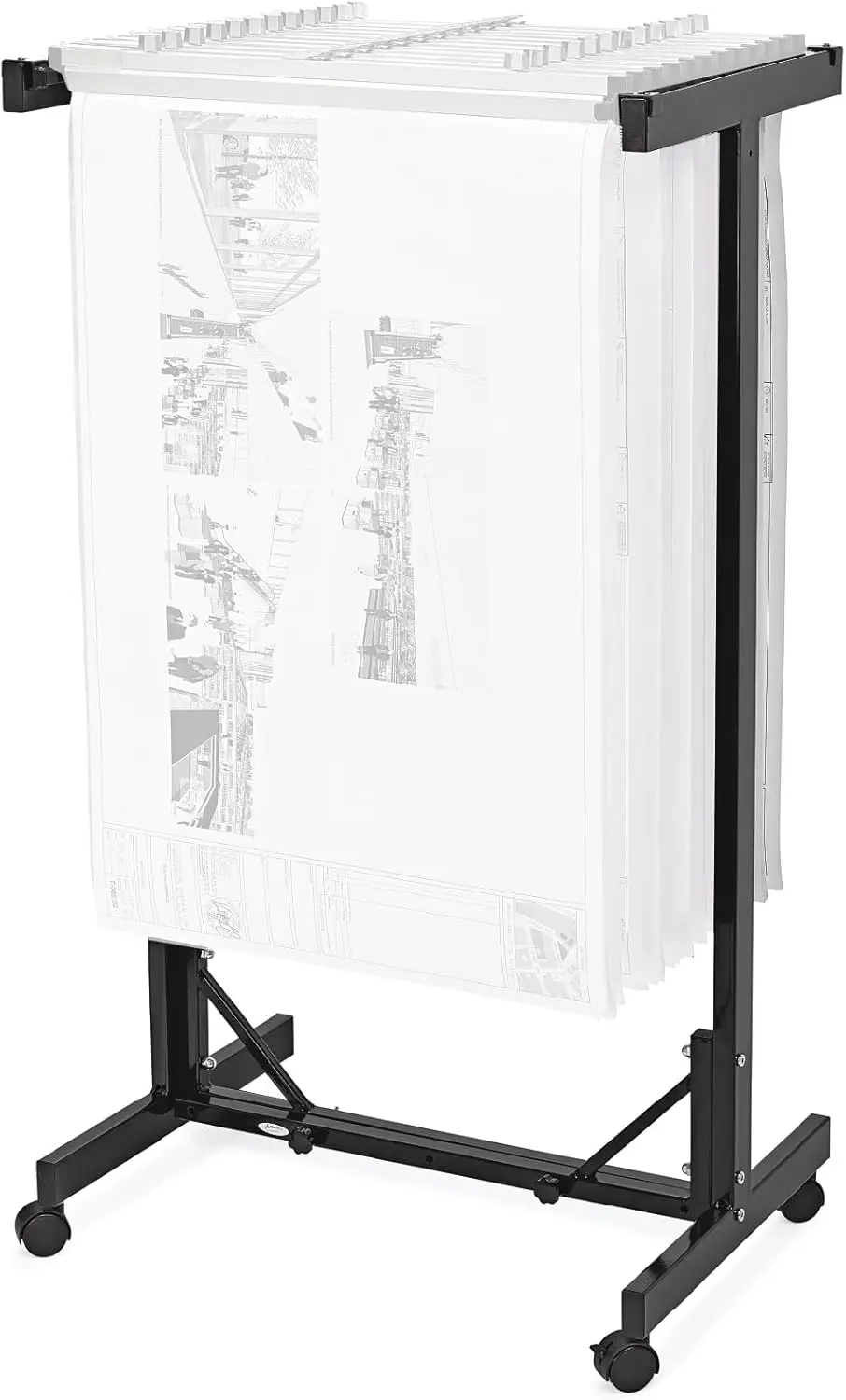 Mobile Blueprint Storage Rack - Adjustable Mobile Blueprint Holder, Vertical Architect Drawing Rack with Wheels, Poster Rack Display, Construction Plans Holder (Without Blueprint Clamps)
Mobile Blueprint Storage Rack - Adjustable Mobile Blueprint Holder, Vertical Architect Drawing Rack with Wheels, Poster Rack Display, Construction Plans Holder (Without Blueprint Clamps)