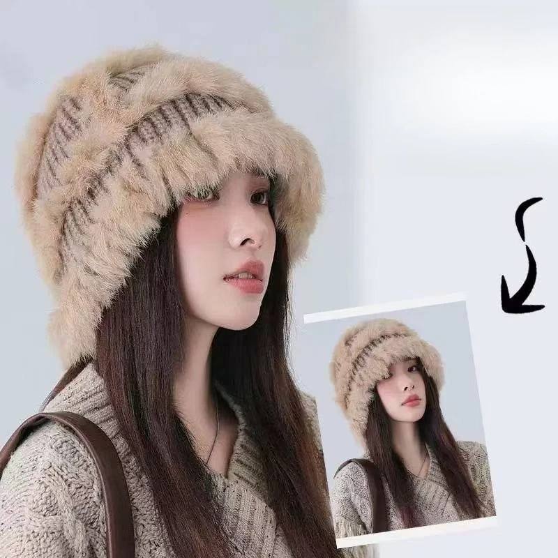 Плюшевая сумка на голову, демонстрирующая лицо, маленькая меховая шляпа-ведро, сумка для лица, вязаная шапка, женская осенне-зимняя теплая шерстяная шапка, холодная
Плюшевая сумка на голову, демонстрирующая лицо, маленькая меховая шляпа-ведро, сумка для лица, вязаная шапка, женская осенне-зимняя теплая шерстяная шапка, холодная