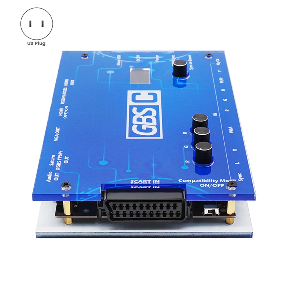 GBS Control GBSC Video Converter RGBS VGA Scart Ypbpr Signal to VGA for Retro Game Consoles SEGA Dreamcase PS2 US-Plug
GBS Control GBSC Video Converter RGBS VGA Scart Ypbpr Signal to VGA for Retro Game Consoles SEGA Dreamcase PS2 US-Plug