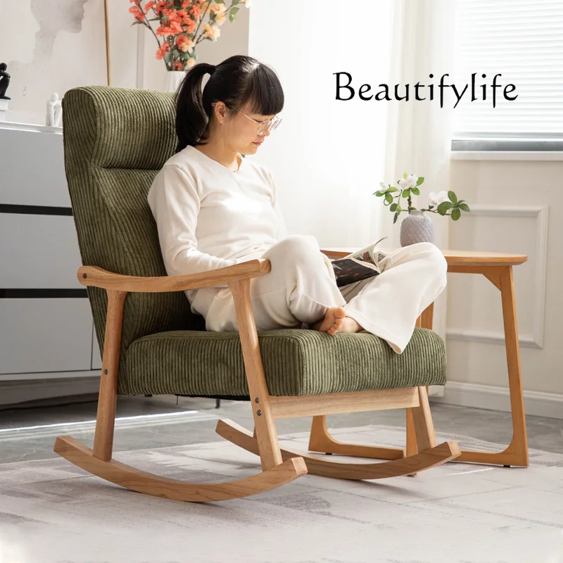 Nordic solid wood rocking chair balcony living room nap recliner Japanese lazy sofa happy home rocking chair
Nordic solid wood rocking chair balcony living room nap recliner Japanese lazy sofa happy home rocking chair