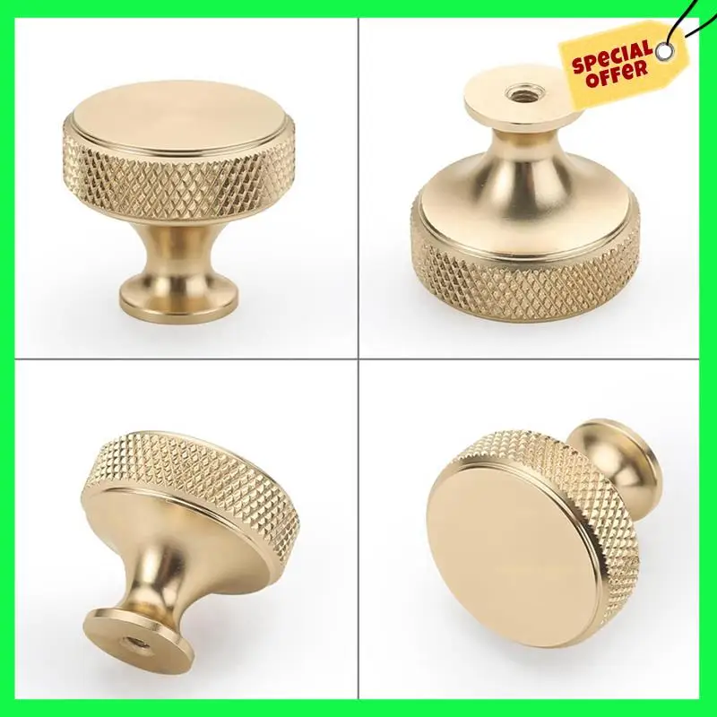LBER 30 Pack 1.2 Inch Brushed Gold Cabinet Knobs Knurled Kitchen Cabinet Knobs Gold Drawer Knobs Round Dresser Knobs
LBER 30 Pack 1.2 Inch Brushed Gold Cabinet Knobs Knurled Kitchen Cabinet Knobs Gold Drawer Knobs Round Dresser Knobs