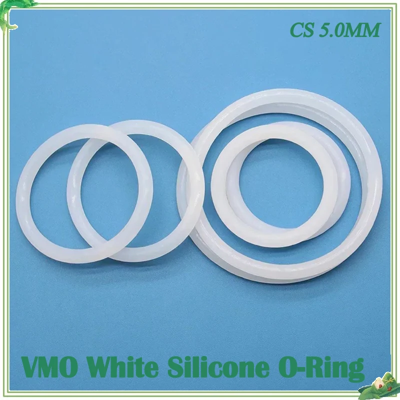 Food Grade Silicone Sealing VMQ O Ring CS 5mm OD 15mm ~ 155mm White Waterproof Washer Round O Shape o ring Gasket 5/10pcs White
Food Grade Silicone Sealing VMQ O Ring CS 5mm OD 15mm ~ 155mm White Waterproof Washer Round O Shape o ring Gasket 5/10pcs White