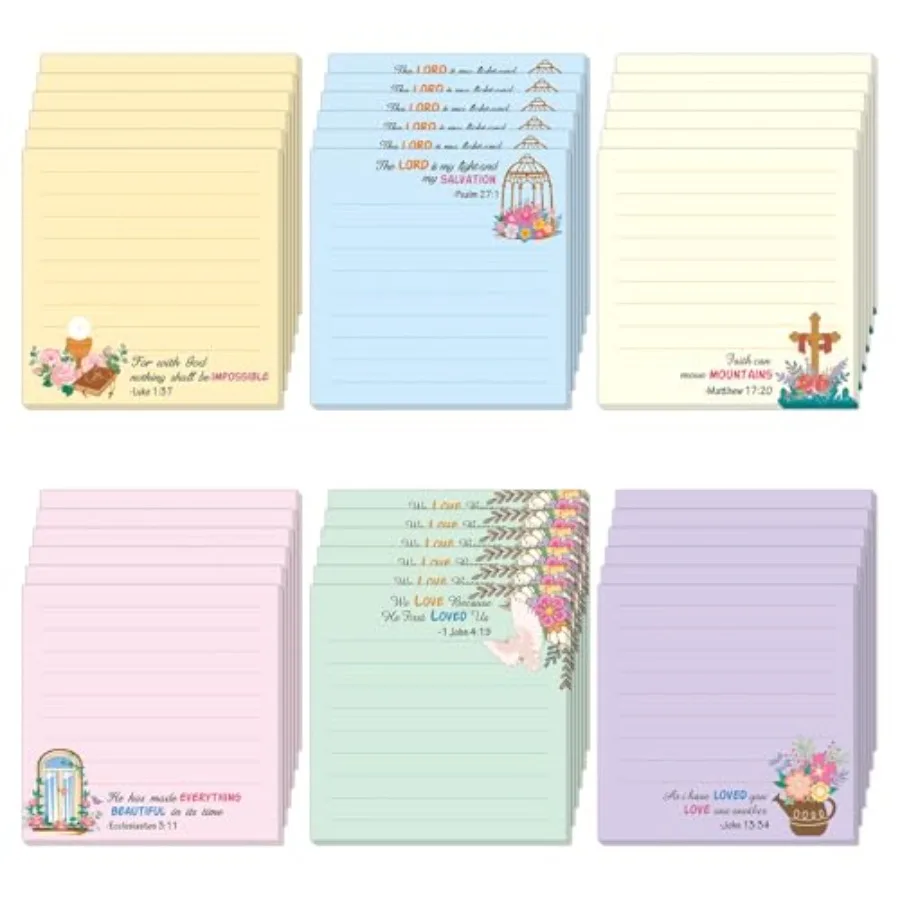 30 Pcs Sticky Notes Christian Note Pads Religious Notepads Inspirational Memo Notes for Inspirational Gifts Message Reminder Li
30 Pcs Sticky Notes Christian Note Pads Religious Notepads Inspirational Memo Notes for Inspirational Gifts Message Reminder Li