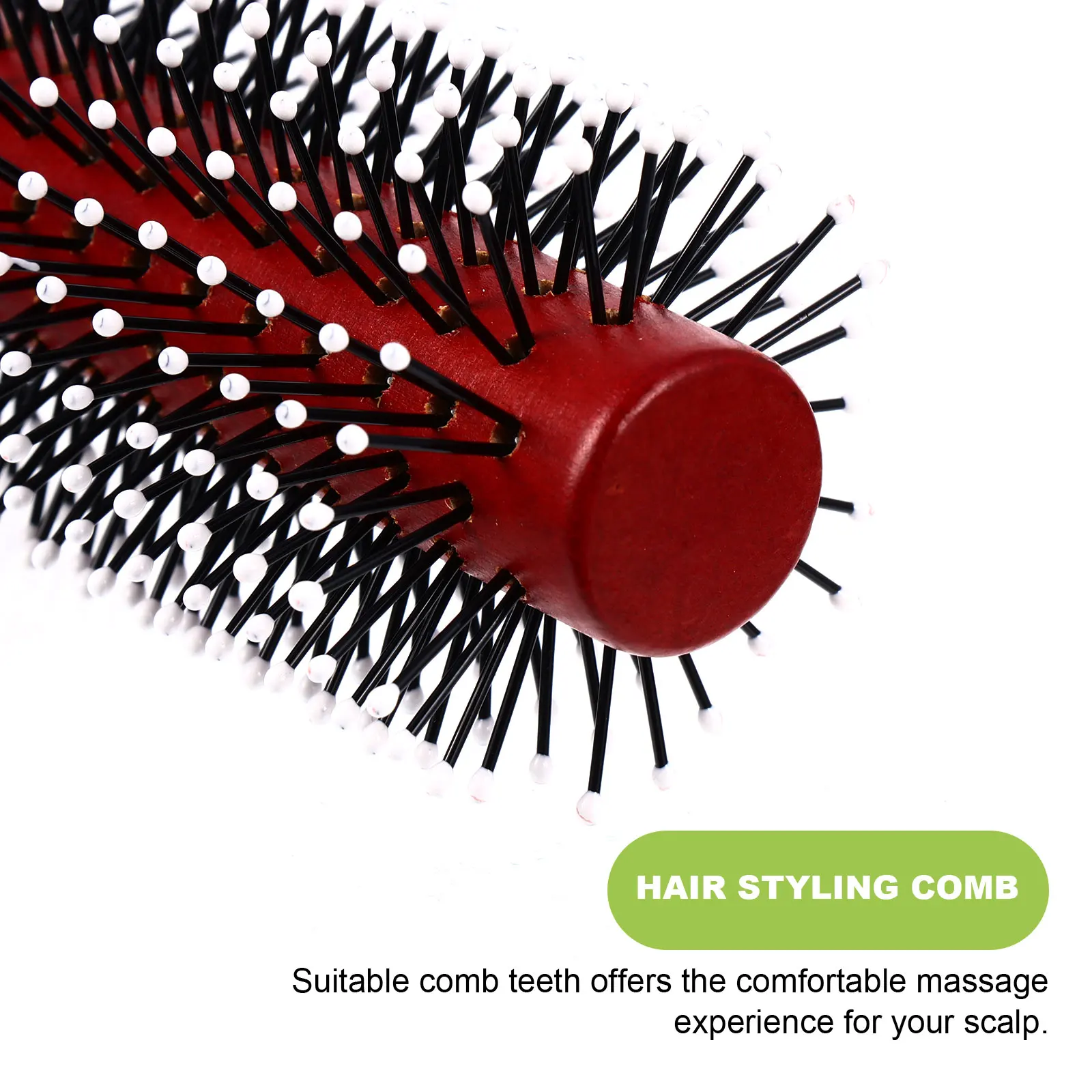 1pc Wooden Handle Round Hair Styling Comb Scalp Massage Bristles Durable Lightweight Easy Carry Hairdressing Wood
1pc Wooden Handle Round Hair Styling Comb Scalp Massage Bristles Durable Lightweight Easy Carry Hairdressing Wood