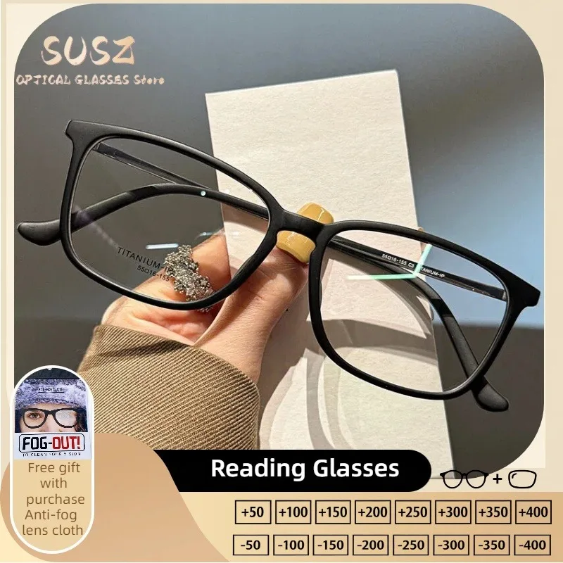 SUSZ Retro Square Frame Myopia Photochromic Prescription Glasses High Quality Fashion Men Women Progressive Optical Eyeglasses
SUSZ Retro Square Frame Myopia Photochromic Prescription Glasses High Quality Fashion Men Women Progressive Optical Eyeglasses